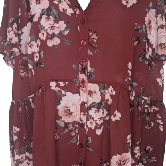 Torrid sheer top cover up plus size 2 - Picture 3 of 7